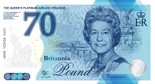PNew (A1) Great Britain - 70 Pounds (No Currency)